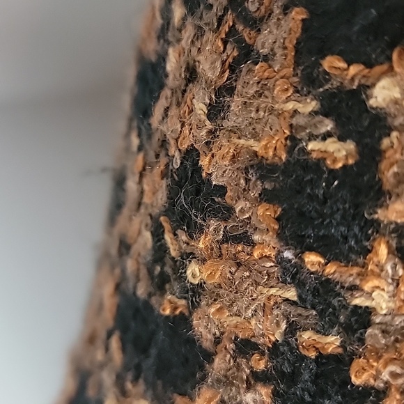 STYLE & CO. Petite Brown Black Tweed Houndstooth 3 Button Lady Jacket Blazer 14P - Picture 9 of 10